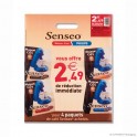 Actietas met afscheurbare rechthoek 'Senseo', LDPE, transparant, 50µ, 35 x 43 + 0 cm