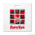 DKT-Tragetasche 'EuroSys', LDPE, weiß eingefärbt, 50µ, 50 x 50 + 5 cm