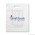 DKT-Tragetasche 'Kraft Foods', LDPE, weiß eingefärbt, 50µ, 35 x 44 + 4 cm