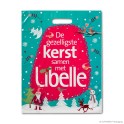 DKT-Tragetasche 'Libelle Kerst', LDPE, weiß eingefärbt, 50µ, 35 x 45 + 0 cm