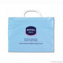 Sac à poignées rapportées 'Nivea', PEBD, blanc dans la masse, 75 µ, 35 x 30 + 4 cm