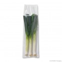 Vegetable bag 'Leek', LDPE, transparent, 35µ, 22 x 70 cm, finishing: air holes