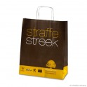 Papieren draagtas met getorste handgrepen 'Straffe streek', gecoat papier, wit, 120 gr, 30 x 13 x 36 cm