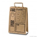 Papiertragetasche mit flachen Griffen 'The bag', Recyclingpapier, braun, 100 gr, 23 x 10 x 32 cm