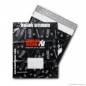 Mailing bag 'Gorilla Wear', COEX, white/grey, 80µ, 50 x 55 + 0 cm + 7 cm flap, finishing: 2 adhesive seal strips