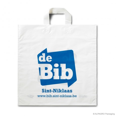 Bio loop handle carrier bags